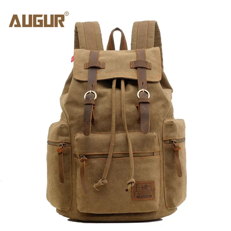 sacoche toile cuir brun marron clairs poignées souple bandoulière arquée vintage voyage ordinateur portable grande capacité