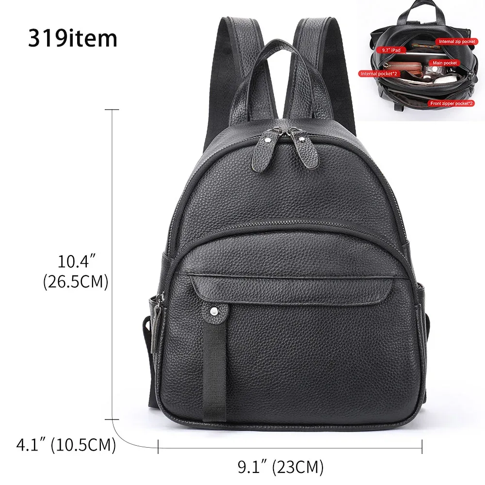sacs à dos pour ordinateur portable westal 100% cuir, sac d'école, sac à dos antivol, sacs imperméables pour femmes, mochila 172