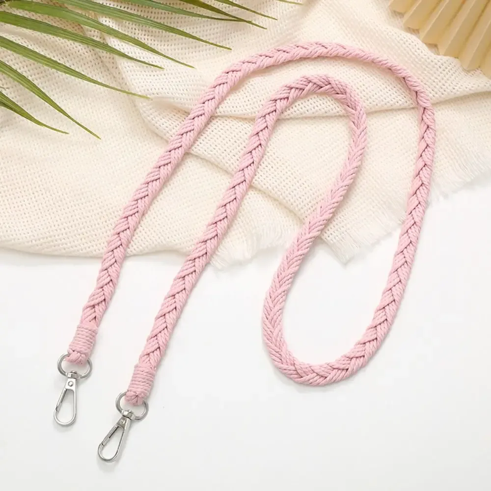 sangle tressée tissée à la main pour sac à bandoulière, accessoires de remplacement, ceinture anti-perte, sangle de téléphone, corde de suspension