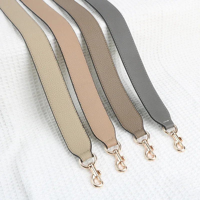 xmessun – sac à bandoulière tendance pour femmes, bretelles pour les mains, bretelles en cuir véritable, larges bretelles, accessoires à sangle courte, nouvelle collection