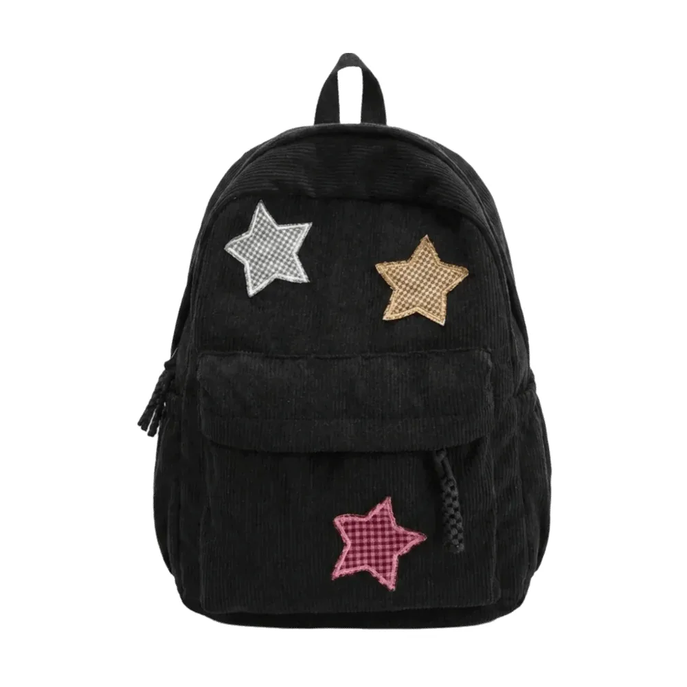 sac à dos en velours côtelé tendance, léger, grande capacité, sac à dos scolaire coloré, multi-poches, sac de voyage décontracté