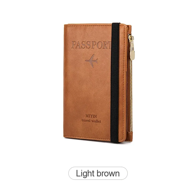 sac de protection pour passeport bloquant rfid, porte-livres pour femmes/hommes, porte-passeport pour voyage, portefeuille pour passeport essentiel
