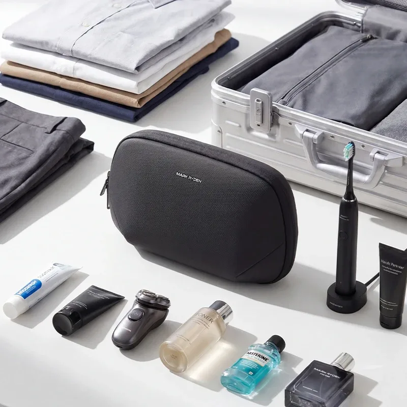 trousse de toilette mark ryden pour hommes, sac de voyage avec fermeture éclair ykk, trousse suspendue pour les voyages d'affaires et les déplacements.