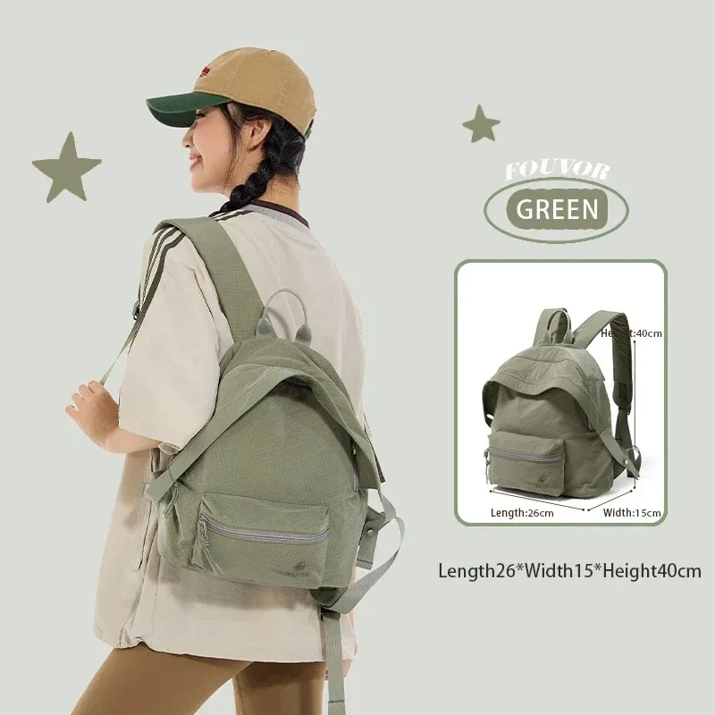 sac à dos fouvor 2026 nouveau pour jeunes avec poche cachée zippée, compartiments intérieurs, petit sac de cabine pour avion, sac de banlieue 3059-04