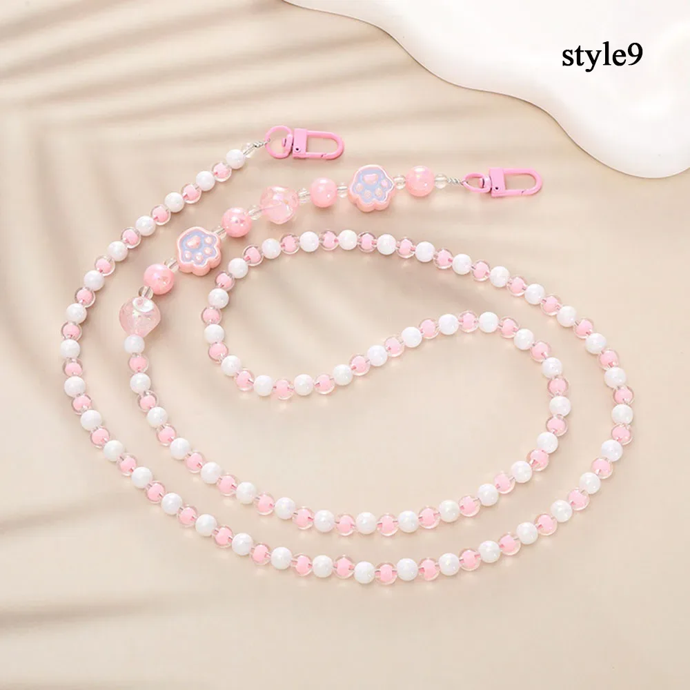 coréen rose fleur téléphone sangle breloque chaîne noeud téléphone portable lanière porte-clés filles sac pendentif mignon bandoulière sac à bandoulière chaîne