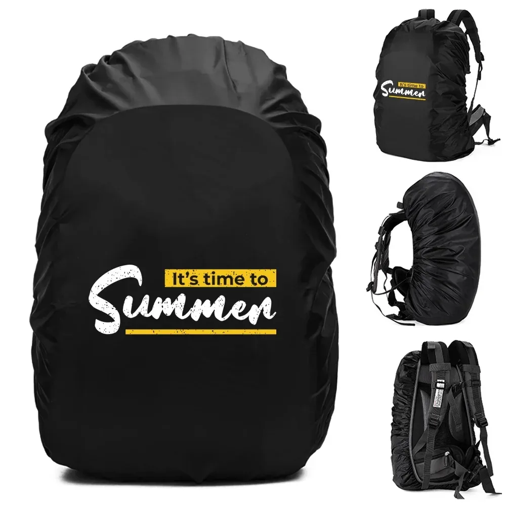 housse de pluie pour sac à dos, 20-70l, pour camping en plein air, randonnée, alpinisme, anti-poussière, imperméable, motif de phrase