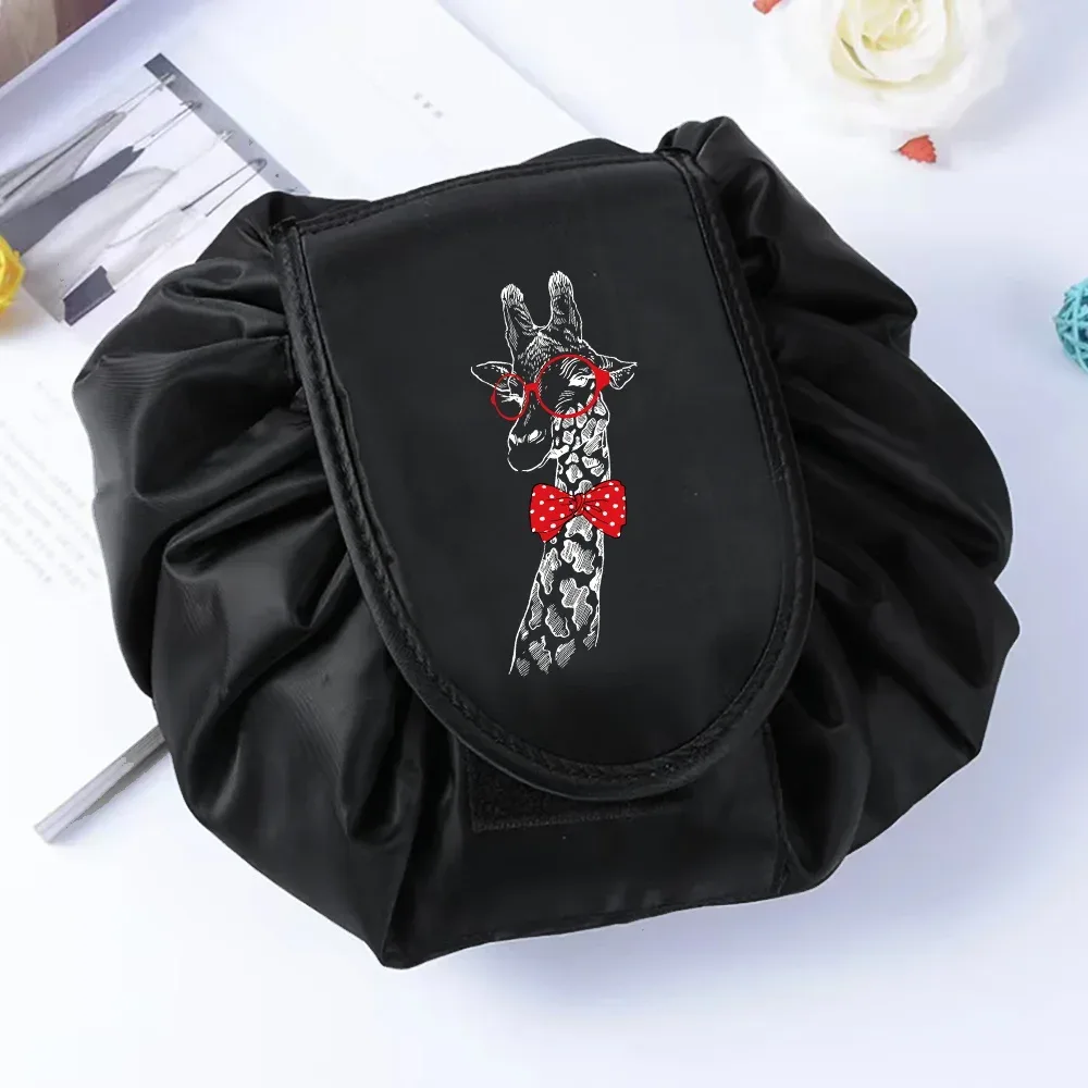 sac de rangement portable étanche pour cosmétiques, sac paresseux de proximité wstring, poudres de maquillage magiques, grande capacité, trousse de beauté de toilette de voyage