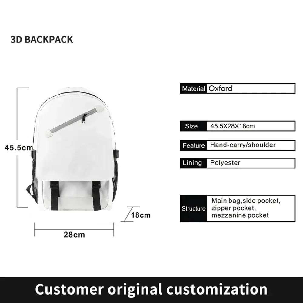 personnaliser le logo du sac à dos cadeaux personnalisés sacs à provisions personnalisés sacs de voyage bricolage sac fourre-tout tendance sac de retour à l'école grande capacité
