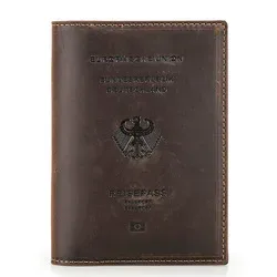 portefeuille en cuir véritable avec logo personnalisé, porte-passeport de voyage mince, document de voyage rfid minimaliste, portefeuille d'évaluation