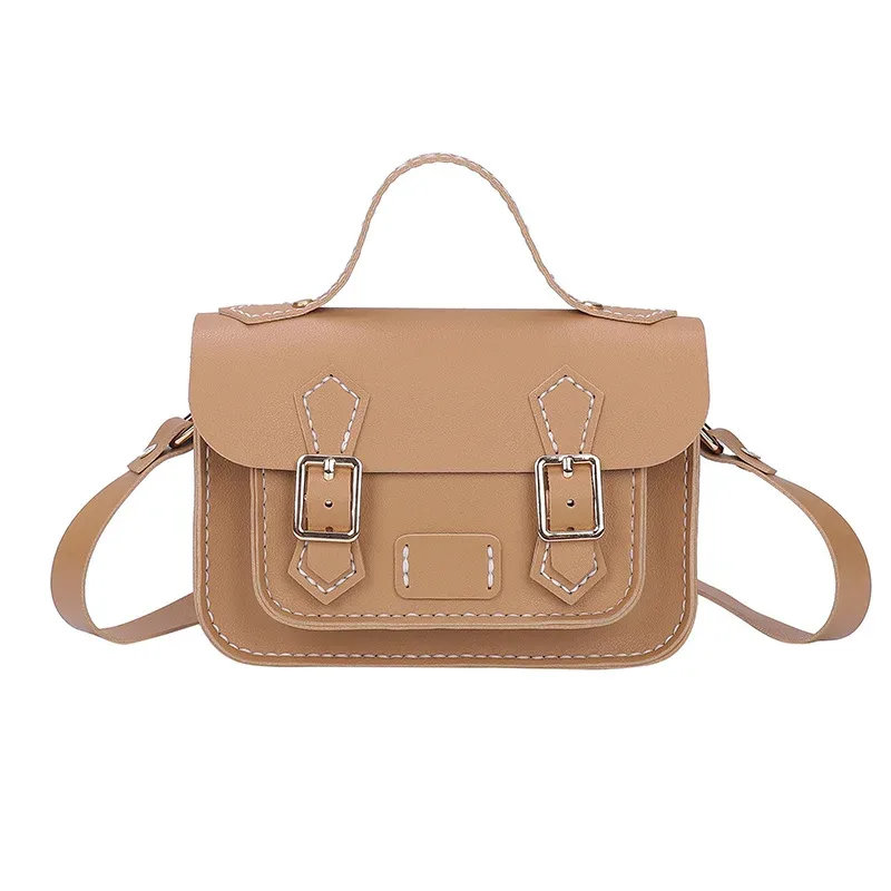 sac cambridge en cuir pu personnalisé, bricolage, couture à la main pour femmes, sac à bandoulière, kit semi-fini coloré