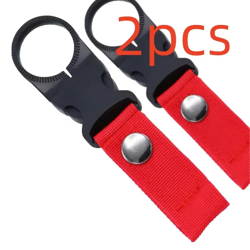 mousqueton porte-bouteille d'eau, clip de fixation pour ceinture et sac à dos, en sangle nylon multifonction