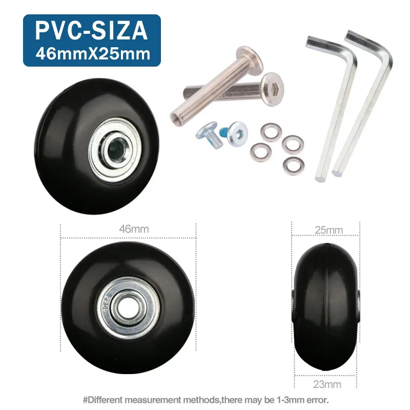 roues de remplacement universelles pour bagages de voyage, accessoires de réparation de valise, à la mode, 360 spinner