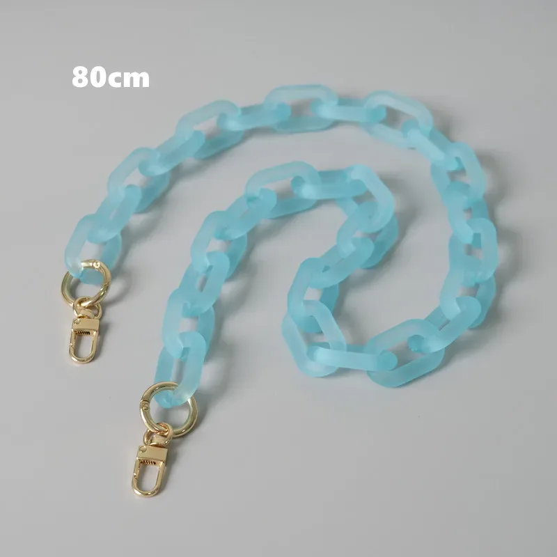 accessoires de sac à bandoulière en acrylique pour femmes, pièces détachables, chaîne de remplacement, bonbons, mignon, sangle mate, chaîne de poignée d'épaule, nouvelle mode