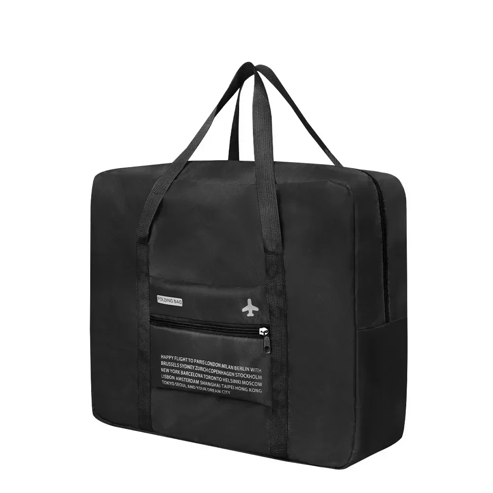 sac de rangement en nylon portable étanche pour voyage, organisateur de bagages à main, grande capacité, pliable, avion
