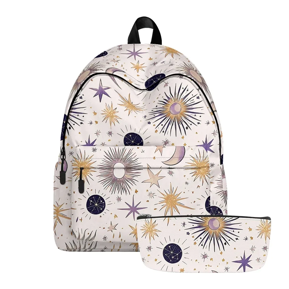 sac à dos imprimé à rayures étoiles patriotiques, aigle américain, sacs à crayons, bretelles réglables, sac d'école léger et durable, ensembles de voyage pour adolescents