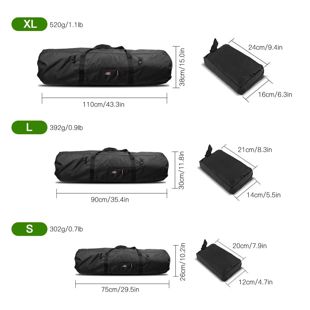 sac à dos de voyage pour la randonnée, sac à main extérieur, sac à bagages, sac de rangement de tente, équipement de camping, fournitures de randonnée