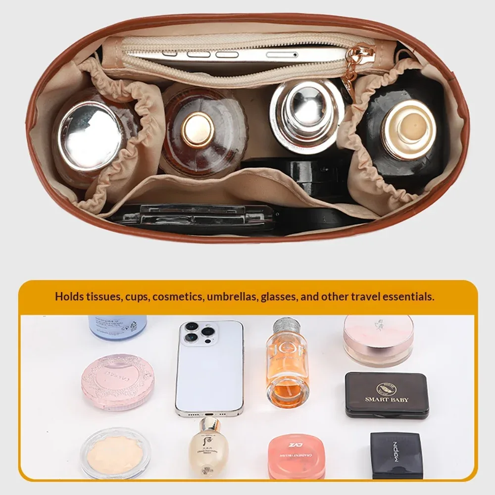 organisateur de sac pour mini sac à main go//yard hobo, sac intérieur en satin, insert de maintien et de forme pour sacs de voyage portables et sacs fourre-tout à bandoulière