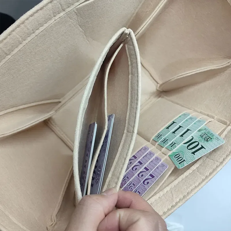 doublure d'insertion d'organisateur de sac adaptée pour mini fourre-tout cyme ou cyme, pochette de rangement de sac et sac à main de doublure intérieure d'organisation, garde le façonneur