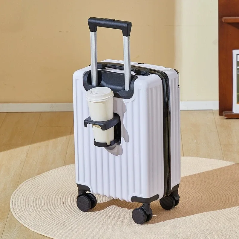 valise de voyage légère avec mot de passe pour étudiant, petit bagage, roue universelle pour homme et femme, chariot d'embarquement, 18 pouces