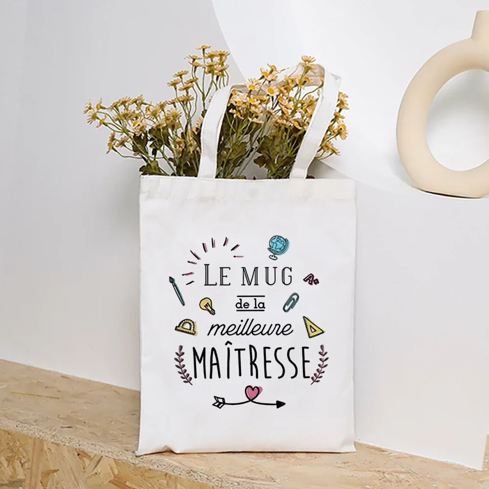 merci maîtresse femmes sacs à main mode toile sac à bandoulière grande capacité sacs fin de l'école année cadeau entreprise