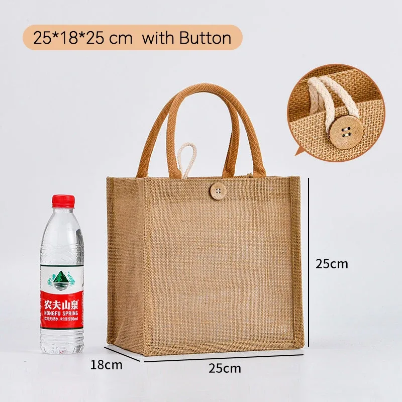 lot de 100 sacs fourre-tout en toile de jute personnalisés, sacs d'épicerie, sacs de plage, sacs cadeaux de mariage et d'anniversaire, sacs laminés avec logo, vente en gros