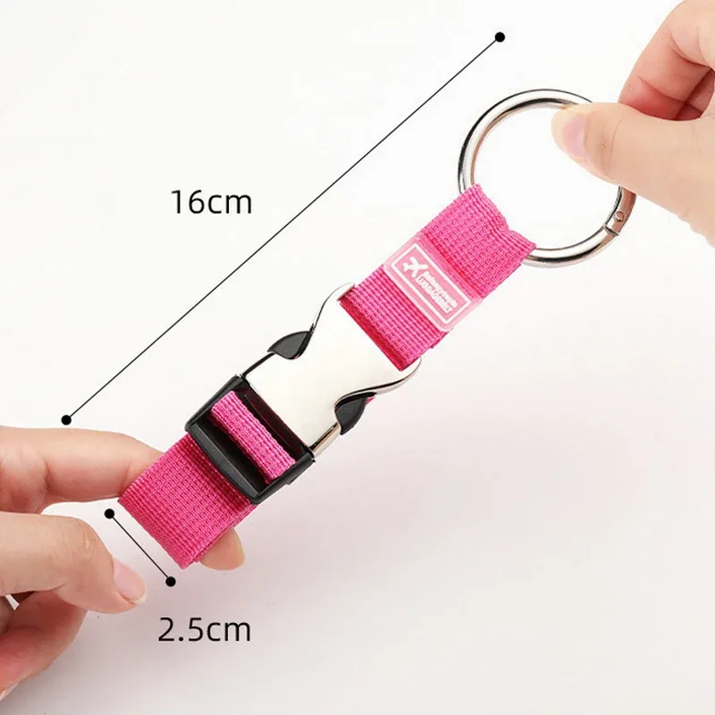 sangle en nylon réglable 1 pièce pour valises ; ceinture à bagages avec clip à ressort en métal pour sacs à main