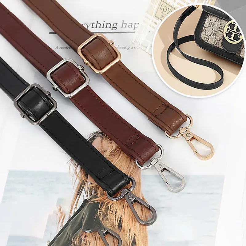 sangle de sac à main réglable en cuir pu de 130 cm de long, largeur 1,8 cm, pour sac bandoulière – remplacement de sangle de sac à bandoulière
