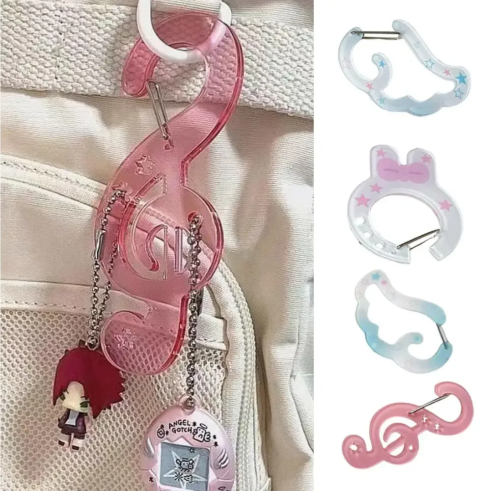Acrylique couleur bonbon étoiles sac à dos pendentif sac à main Suspension Illustration bibelots porte-clés pour filles sac breloques sac accessoires