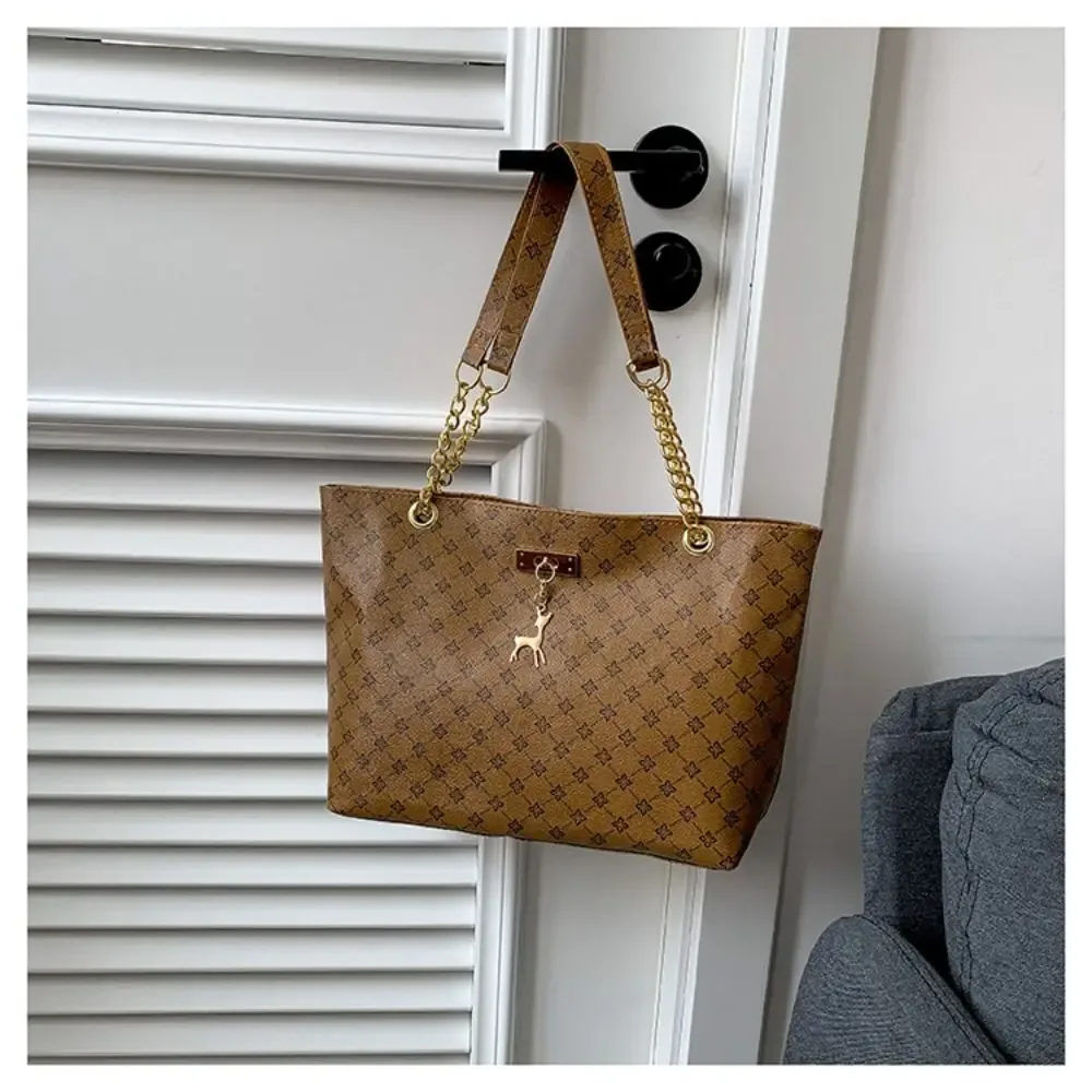 sac fourre-tout design de luxe pour femmes, sac à main de grande capacité imprimé, sac à bandoulière tendance, nouveau sac de shopping