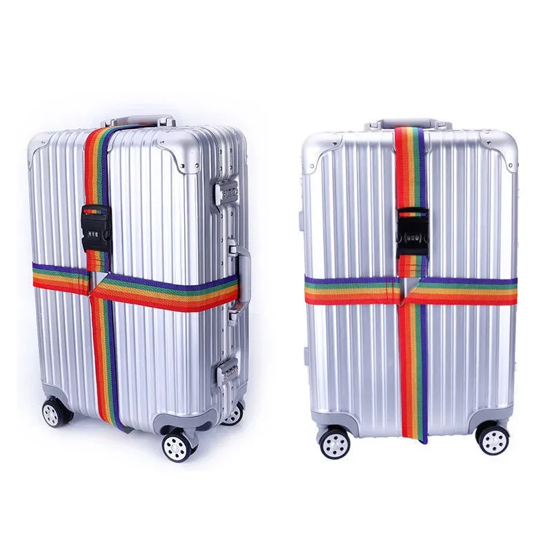 ceinture sécurité sangle réglable mot passe nylon couleur multiple valise sac voyage protection antivol
