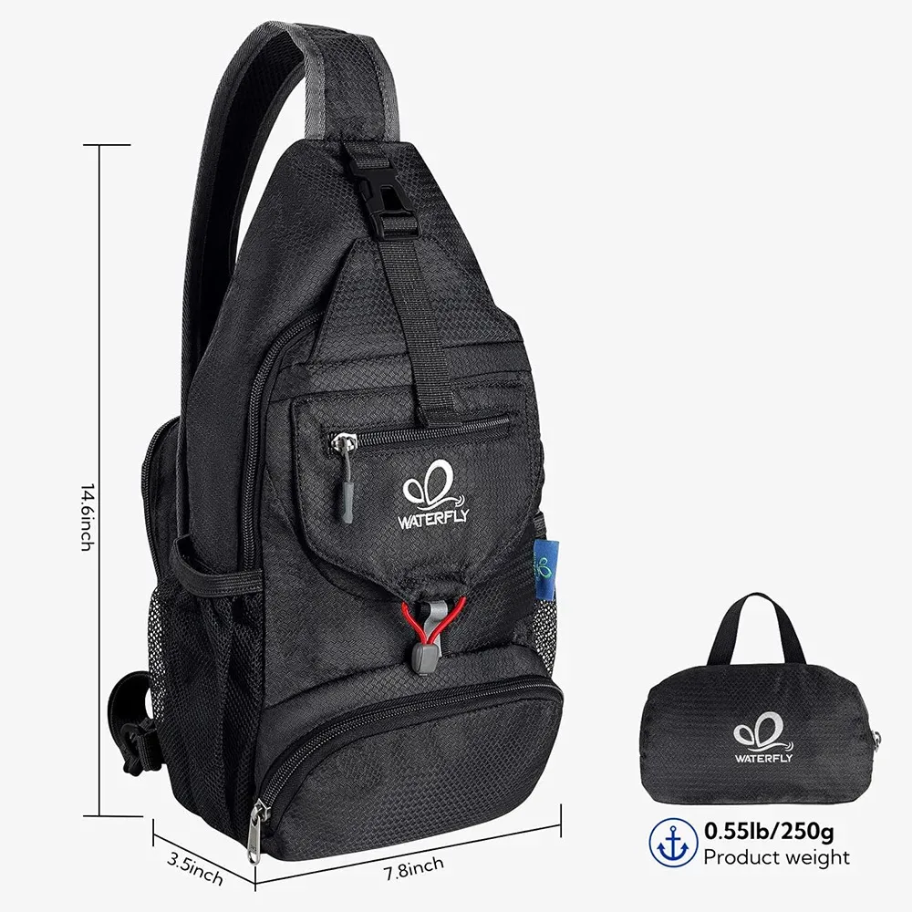 erüerfly-sac de poitrine initié, petit sac à bandoulière, sac à bandoulière, sac à dos de cyclisme pliable pour la randonnée, le voyage
