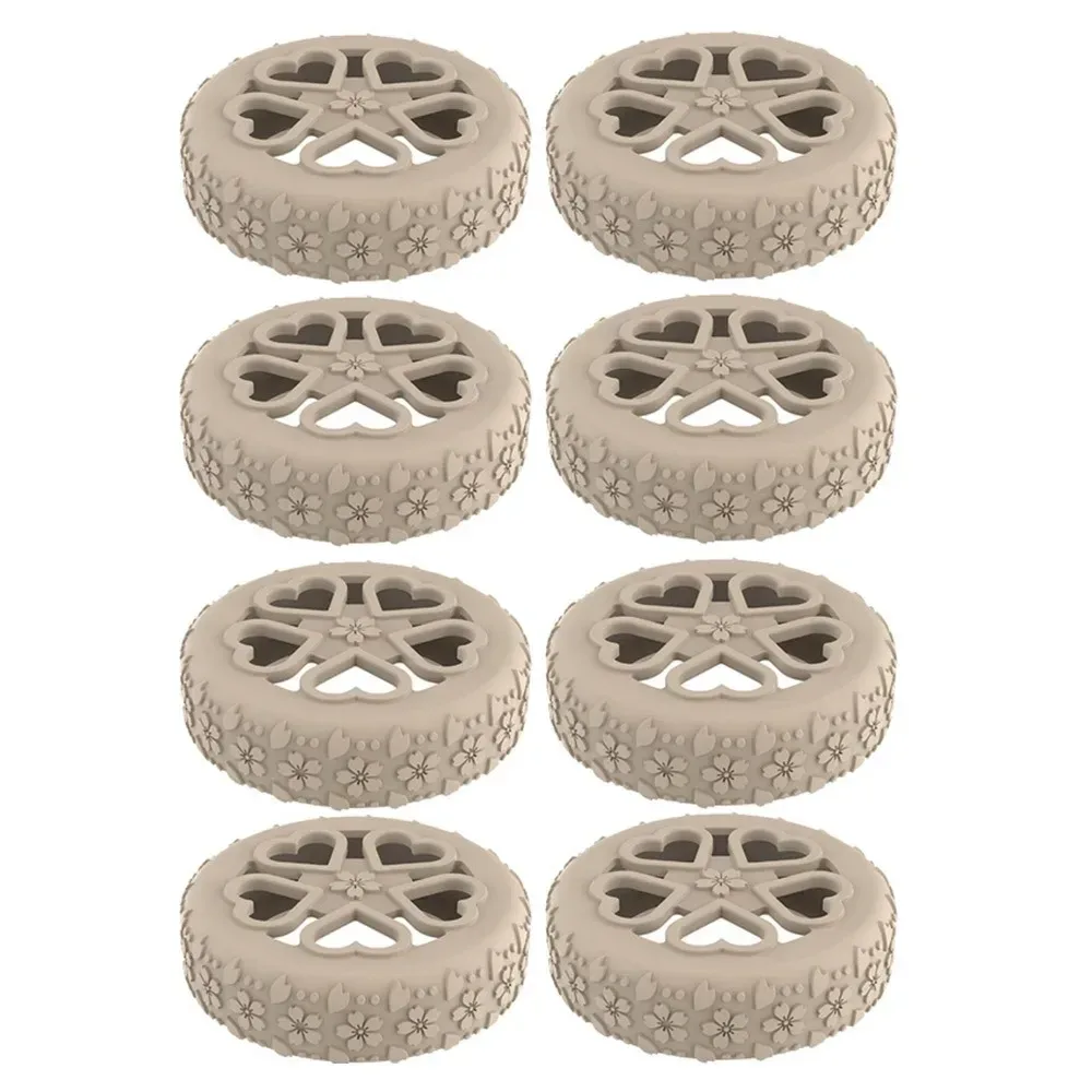 juste de protection en silicone pour roues de valise, chaussures de roulette à bagages shoes, son silencieux, structurels ent, anti-delhi, bruit sap, 8 pièces