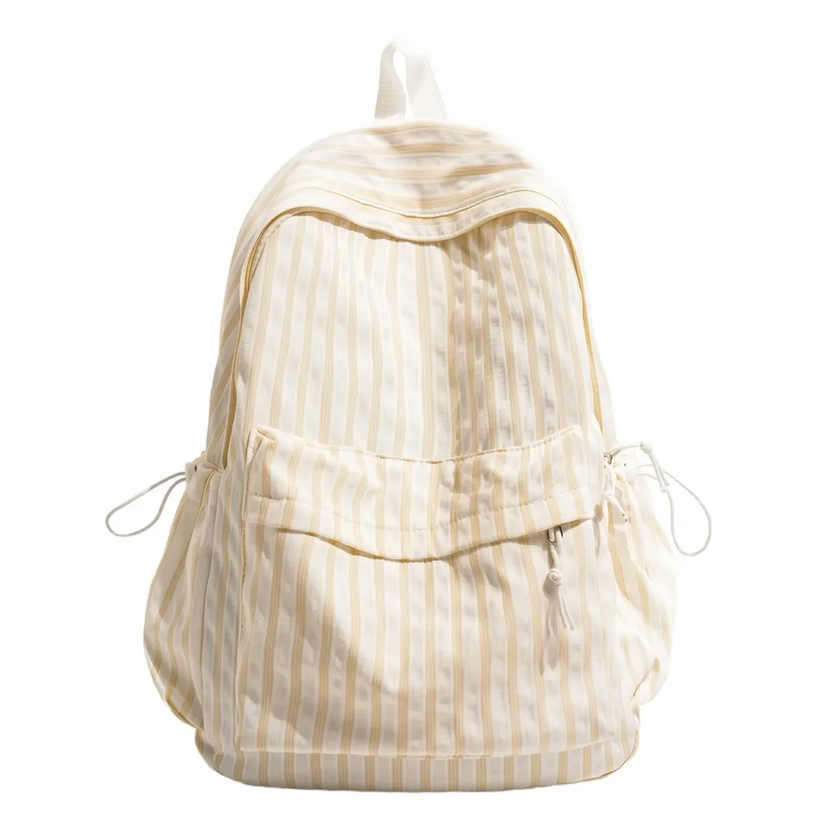 nouveau style japonais, sac à dos décontracté à rayures, grande capacité, pour collégiennes, idéal pour les voyages, sac à dos à double bandoulière pour filles 2026