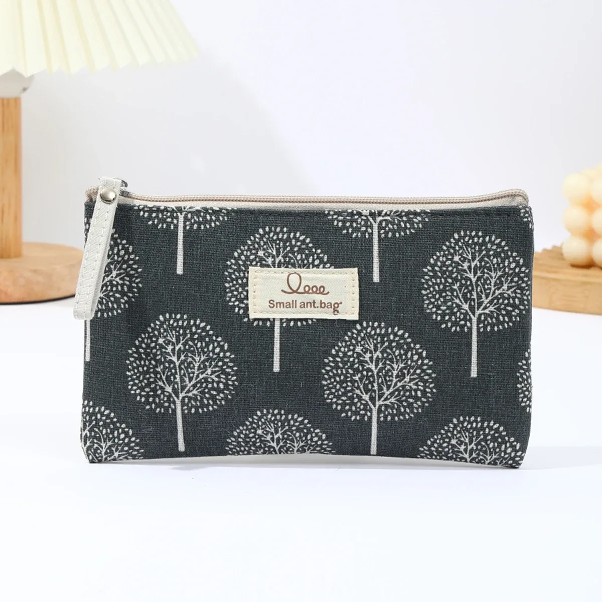 trousse de maquillage grande capacité en toile, sac de rangement portable pour soins de la peau, trousse à crayons étudiant dessin animé, portefeuille, trousse à cosmétiques