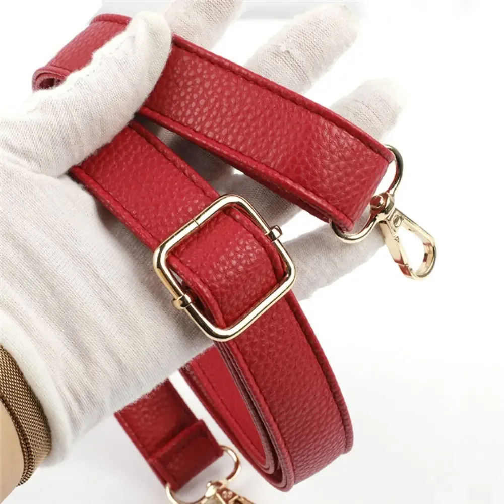 sangle de sac à bandoulière en cuir pu, sangle de remplacement réglable pour sac à bandoulière, motif litchi, ceinture de sac à main détachable pour femmes