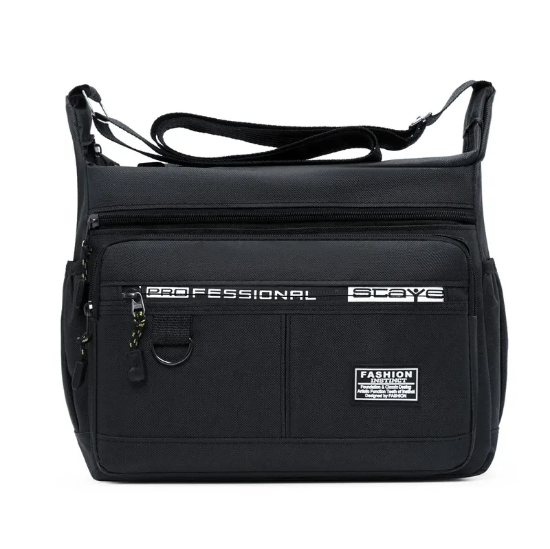 sac bandoulière pour homme avec poches multicouches, sangle réglable, sac à bandoulière professionnel