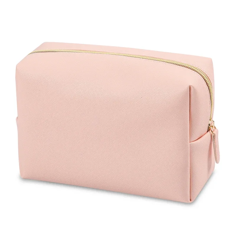 sacs de toilette portables en cuir pu, 1 pièce, sacs de maquillage de voyage imperméables pour femmes, petits, moyens et grands sacs de rangement de cosmétiques