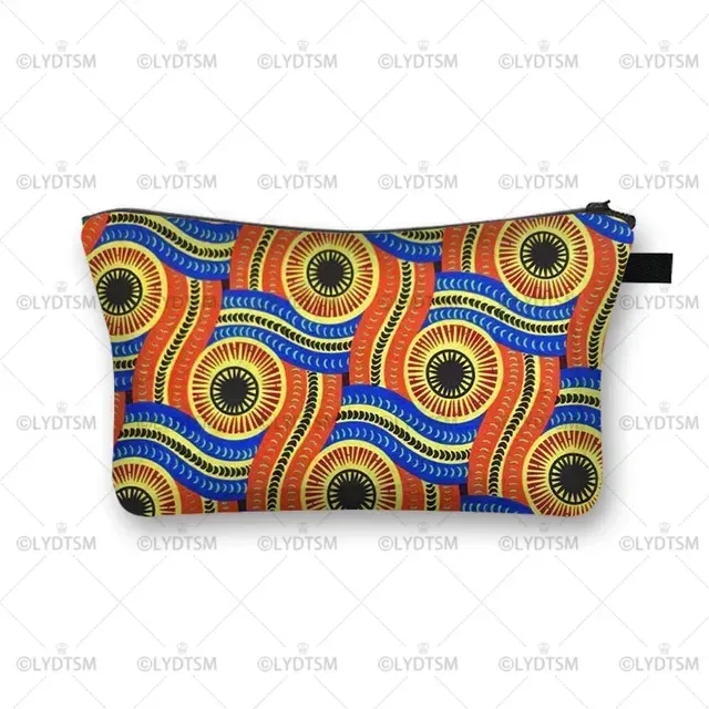 trousse à cosmétiques imprimée pour femmes africaines, sacs de maquillage pour dames afro, étui à cosmétiques pour filles, rangement portable pour rouge à lèvres, sacs de voyage, mode
