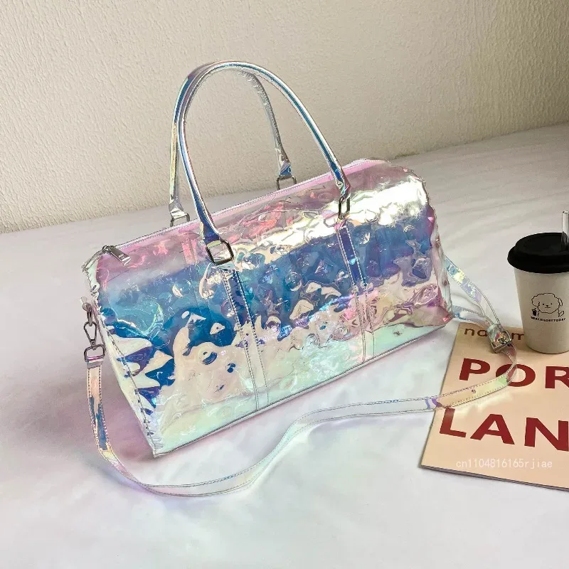 nouveau sac bandoulière portable 2026 tendance en similicuir de haute qualité, sac de voyage couleur unie grande capacité pour affaires et rangement
