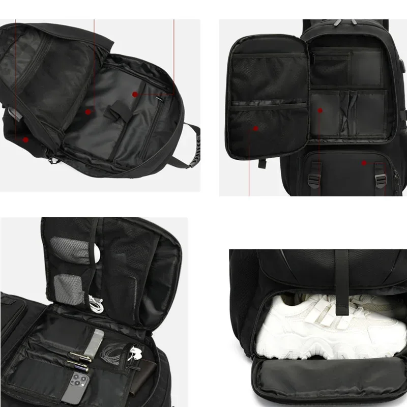 sac à dos de voyage usb grande capacité pour homme, sac à dos de sport, sac à dos de trekking, sac à dos de randonnée, sac à dos de camping pour homme, unisexe, 50 l, 60 l, 80l