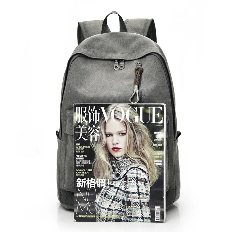 dida bear 2023 femmes hommes toile sacs à dos grands sacs d'école pour adolescent garçons filles voyage ordinateur portable sac à dos mochila sac à dos gris