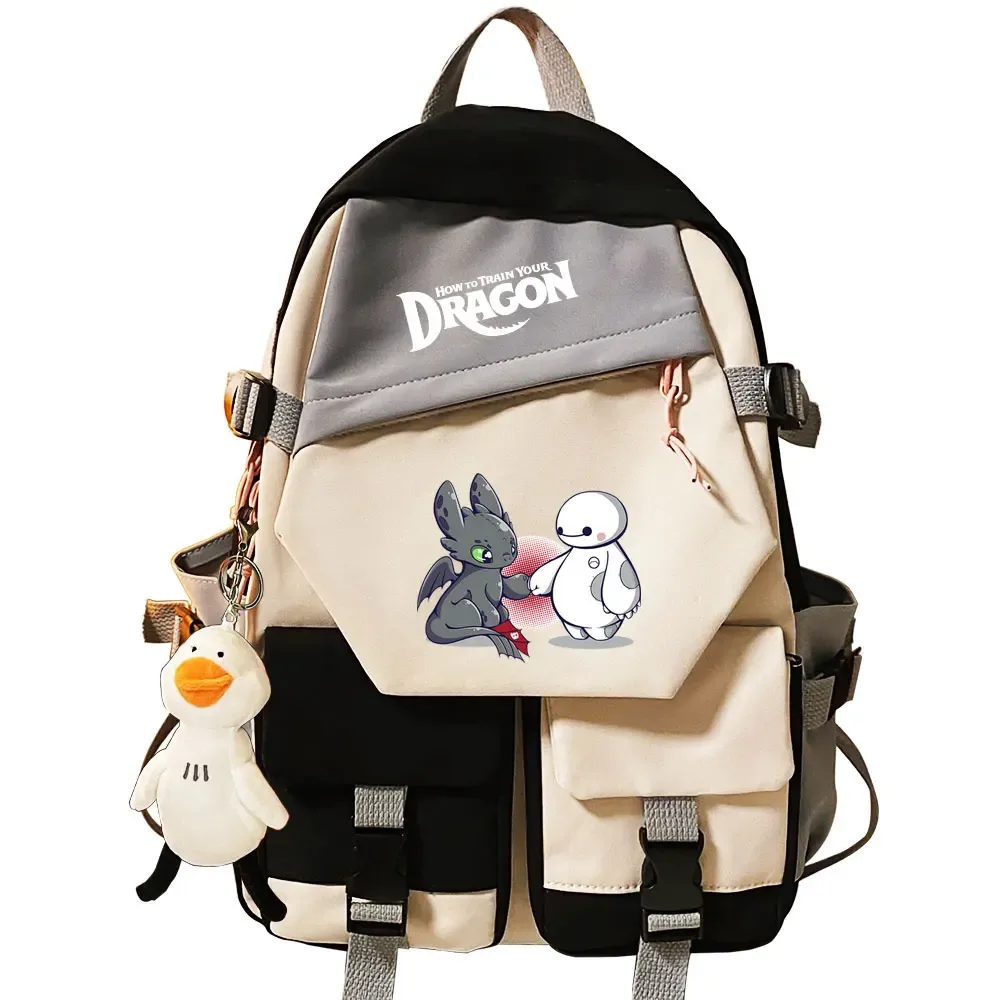 sac à dos pour filles et garçons « comment dresser son dragon », sac à dos pour l'école, sac à dos pour adolescents, femmes, voyage, ordinateur portable, sac à dos pour étudiants, mochila