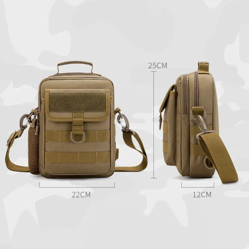 sac de taille tactique molle, sac à main d'extérieur étanche camping voyage randonnée trekking chasse sacs à bandoulière messager sac de pêche
