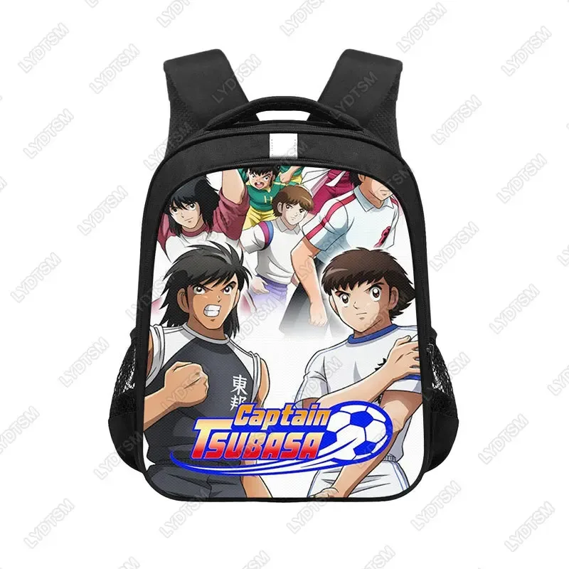 sac dos polyester noir bandoulique réfléchissante poches latérales ouvertes informatique décontracté dessin animé adolescents étudiants usage voyage