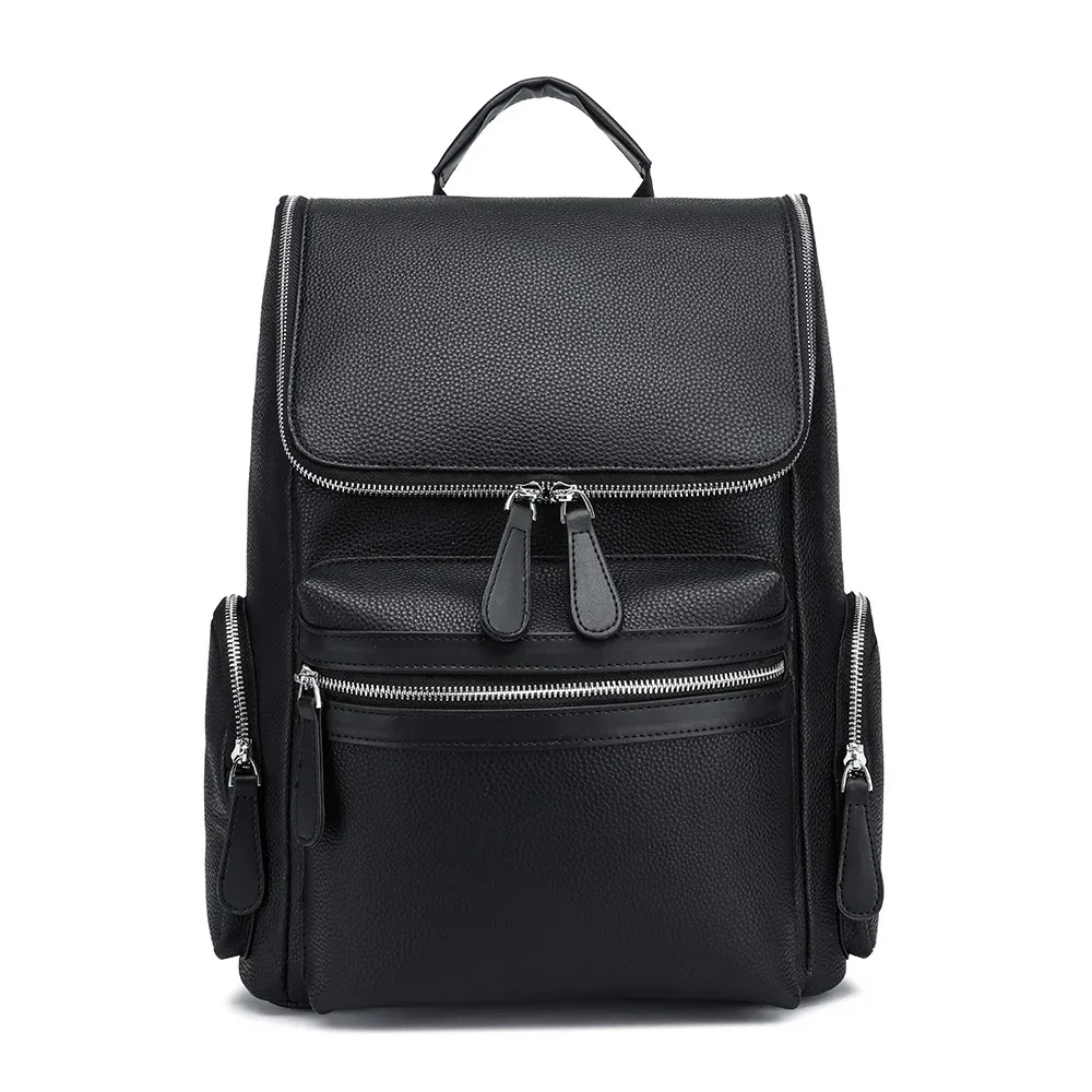 sac à dos en cuir d'alligator pour hommes, sac pour ordinateur portable d'affaires, sacs à dos de voyage de grande capacité, cartable pour étudiants