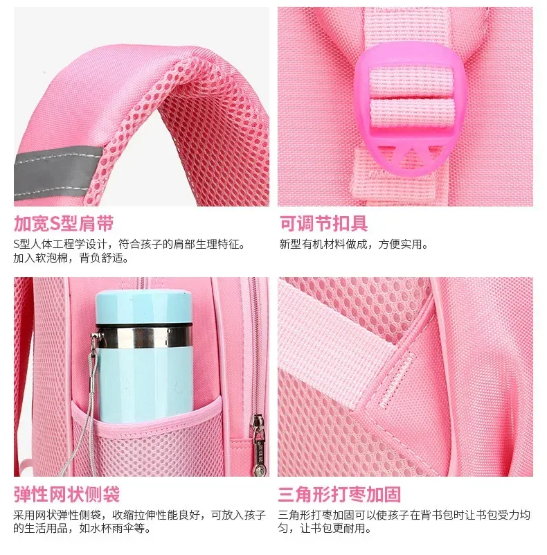 sac à dos scolaire léger pour filles de 6 à 12 ans, sac à dos élémentaire mignon à pois avec nœud et bretelles ergonomiques rembourrées