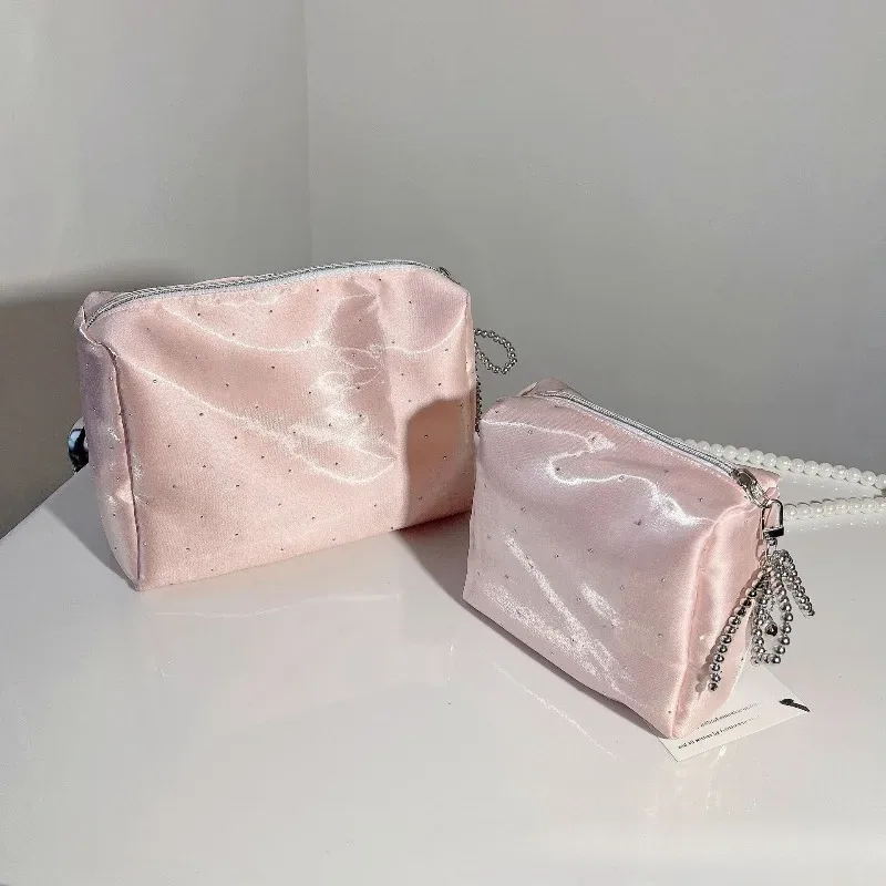 nouvelle mode femmes petit sac de maquillage organisateur de voyage sac à main cosmétique pochette filles mignon carré fermeture éclair portefeuille sacs