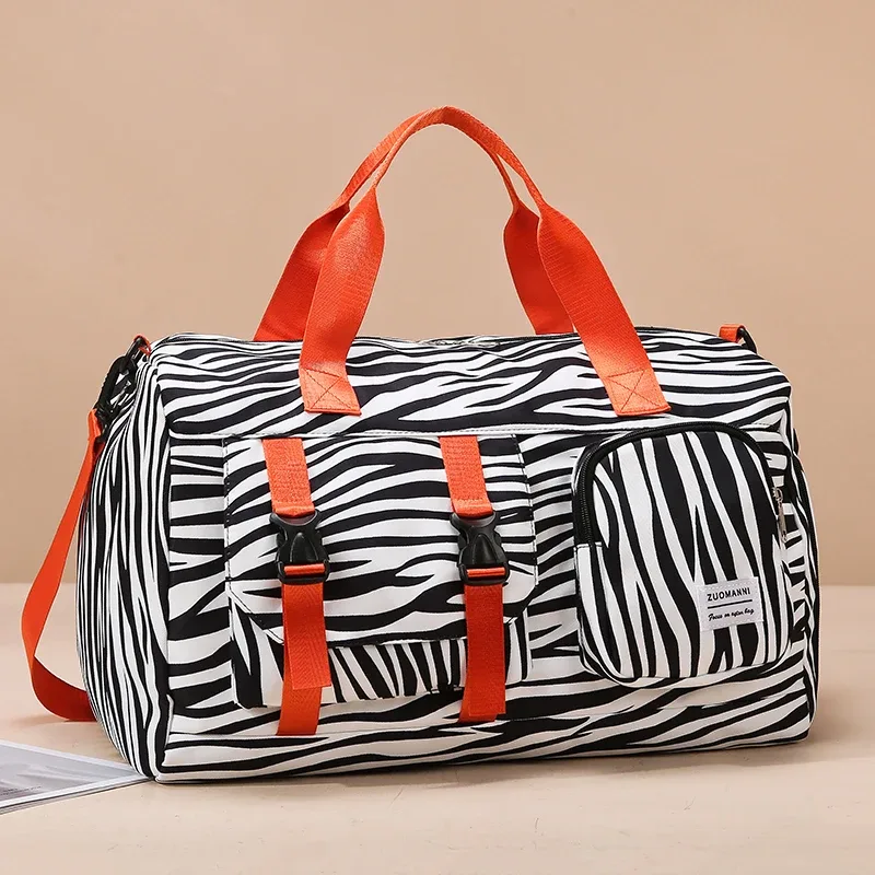 sac de sport tendance à imprimé léopard, sac de week-end, idéal pour le fitness, les sports et les voyages en plein air