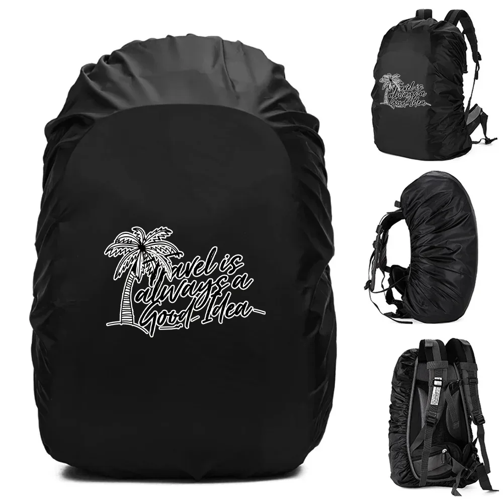 juste de pluie imperméable pour sac à dos, housse anti-poussière, sac d'escalade, extérieur, sac à dos, série de voyage, 20-70l