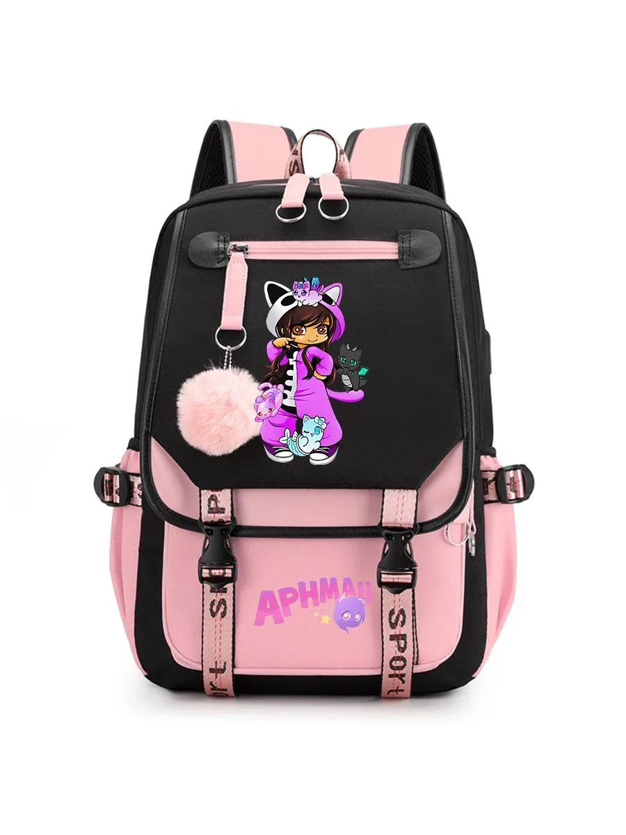 sac à dos aphmau anime pour adolescents, sacs à livres tendance pour la rentrée scolaire, sac à dos pour ordinateur portable pour étudiants
